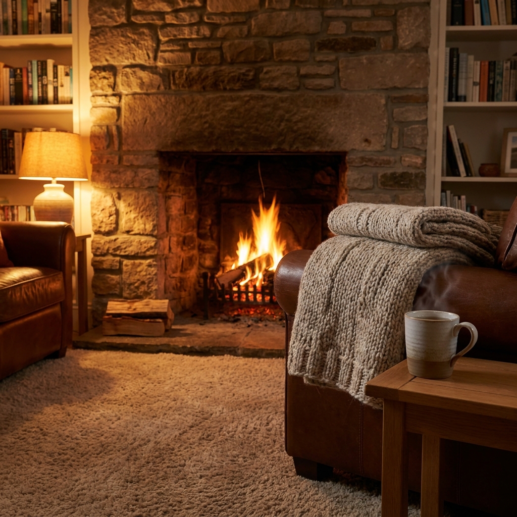 Clean fireplace