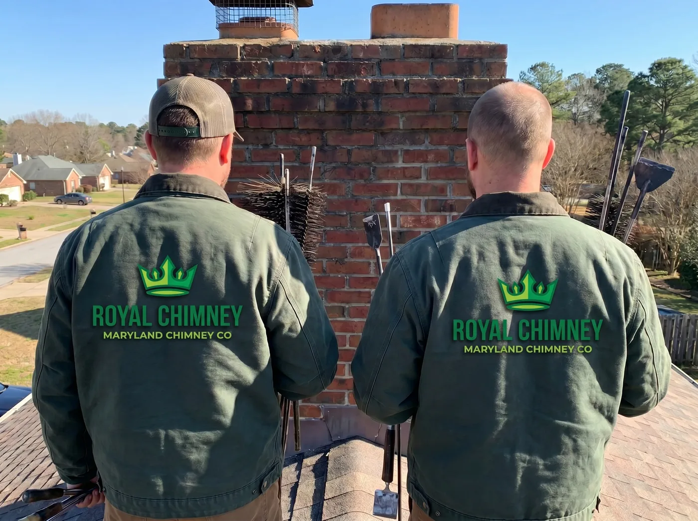 Royal Chimney chimney sweep technicians in Maryland